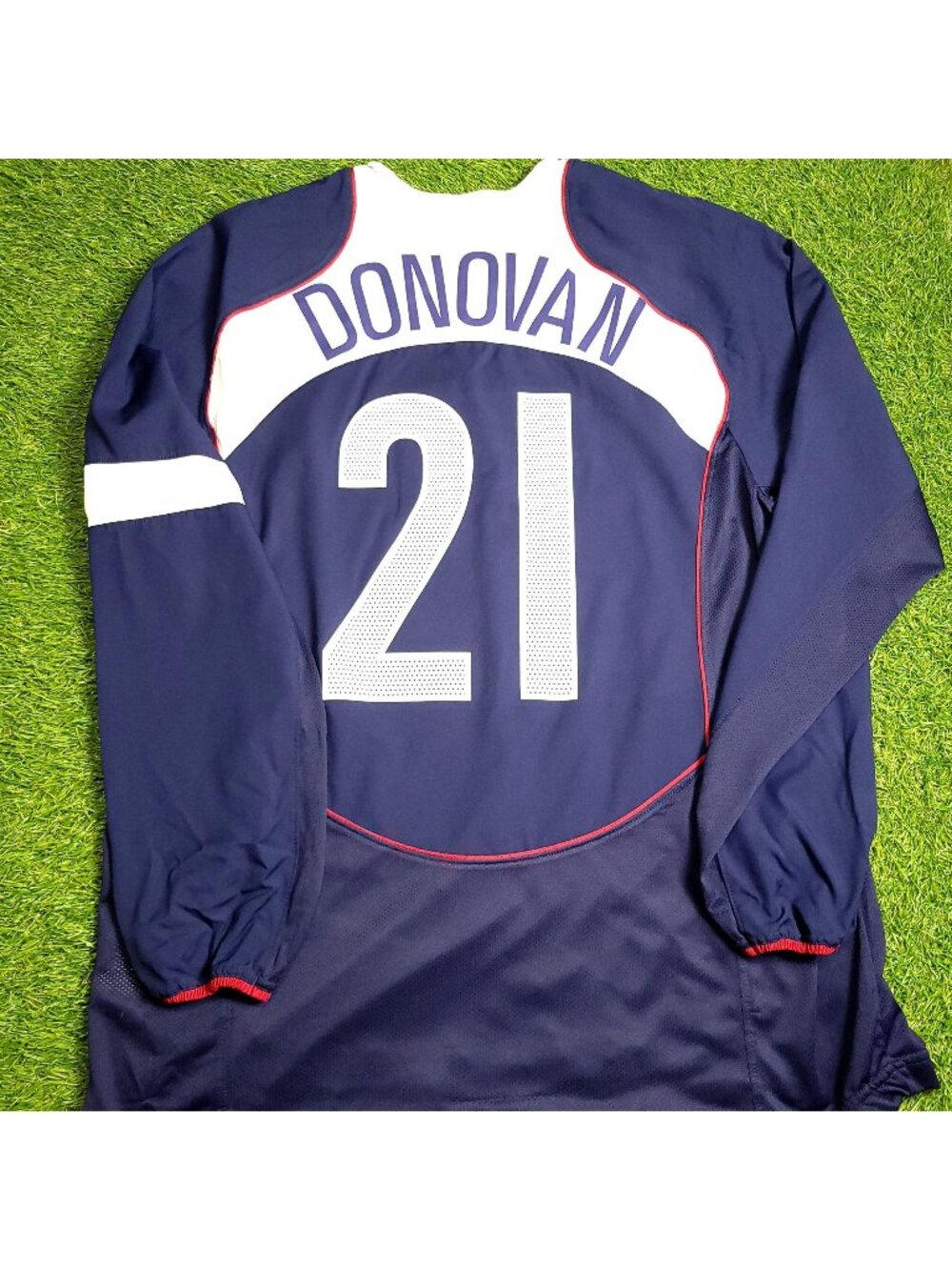 Donovan United States USA 2004 Away Long Sleeve Soccer Jersey L
